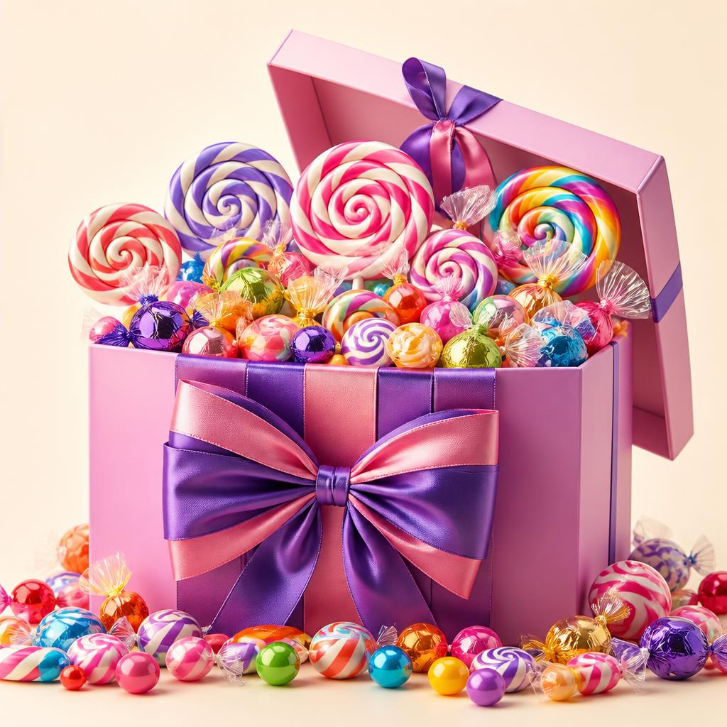 Elegant gift box with a curated confectionery assortment